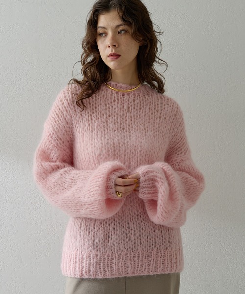 ★★Kitaku★★新品　Whim Gazetteハンドクルーニット★★ ハンドクルーニットプルオーバー（ニット/セーター）｜Whim Gazette