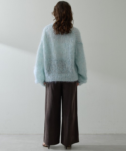 Whim Gazette ハンソデTWEEDYニットプルオーバー ハンソデTWEEDYニットプルオーバー | Whim Gazette(ウィム