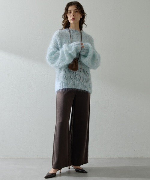 Whim Gazette (ウィム ガゼット) クルーネックニットプルオーバー Whim Gazette 【ウィムガゼット】クルーネックニットプルオーバー