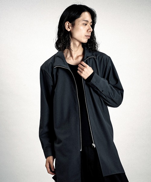 NO ID.（ノーアイディ）の「【NO ID.】Zip Long Shirt / ジップ ロング シャツ（シャツ/ブラウス・メンズ・ブラック/グレー/その他10・ONE SIZE）」の4枚目の写真