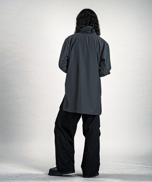 NO ID.（ノーアイディ）の「【NO ID.】Zip Long Shirt / ジップ ロング シャツ（シャツ/ブラウス・メンズ・ブラック/グレー/その他10・ONE SIZE）」の7枚目の写真