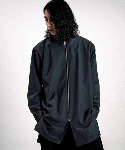 NO ID.（ノーアイディ）の「【NO ID.】Zip Long Shirt / ジップ ロング シャツ（シャツ/ブラウス・メンズ・ブラック/グレー/その他10・ONE SIZE）」の8枚目の写真