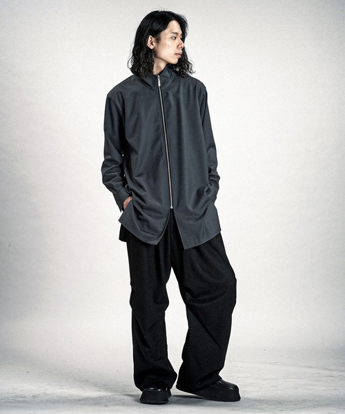 NO ID.（ノーアイディ）の「【NO ID.】Zip Long Shirt / ジップ ロング シャツ（シャツ/ブラウス・メンズ・ブラック/グレー/その他10・ONE SIZE）」の10枚目の写真