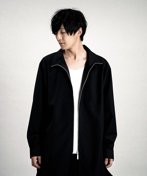 NO ID.（ノーアイディ）の「【NO ID.】Zip Long Shirt / ジップ ロング シャツ（シャツ/ブラウス・メンズ・ブラック/グレー/その他10・ONE SIZE）」の14枚目の写真