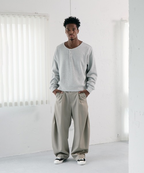 CONZ（コンズ）の「BALLON WIDE HENRY（Tシャツ/カットソー）」 - WEAR