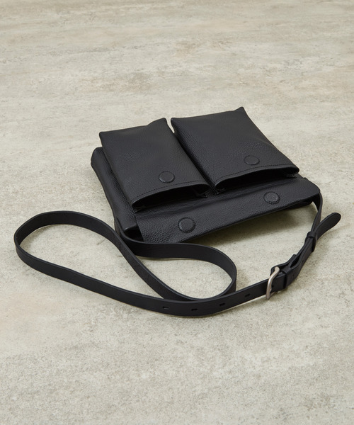 SLOW(スロウ)の「SLOW スロウ / shrink -helmet shoulder bag- シュリンクレザーショルダーバッグ 牛革ヘルメットバッグ / 858S75R(ショルダーバッグ・メンズ・ブラック/グレー/チョコ・FREE)」の6枚目の写真