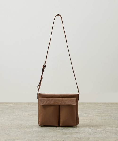 SLOW(スロウ)の「SLOW スロウ / shrink -helmet shoulder bag- シュリンクレザーショルダーバッグ 牛革ヘルメットバッグ / 858S75R(ショルダーバッグ・メンズ・ブラック/グレー/チョコ・FREE)」の5枚目の写真
