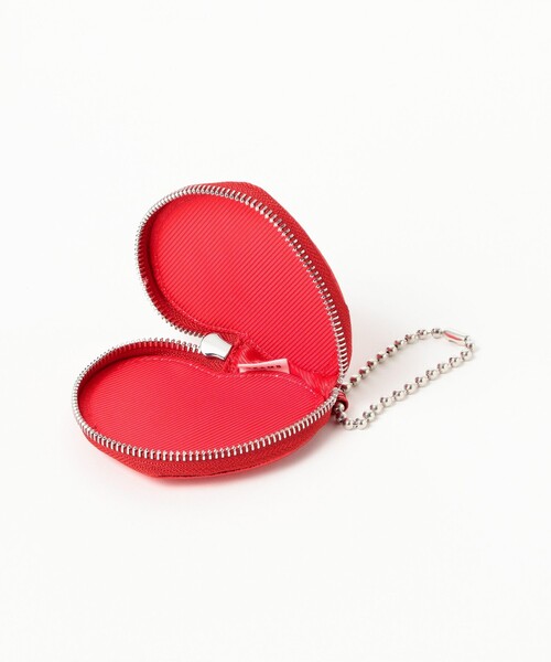 Ray BEAMS（レイビームス）の「ハート ポーチ（ポーチ・レディース・レッド/シルバー・ONE SIZE）」の6枚目の写真