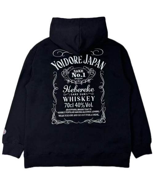 CORPUS　SELECT（コーパストーキョー）の「【YOIDORE/酔いどれ】 ウイスキー プルオーバー スウェット パーカー（パーカー・メンズ・杢グレー/ブラック/グリーン・XL/L/M）」の2枚目の写真