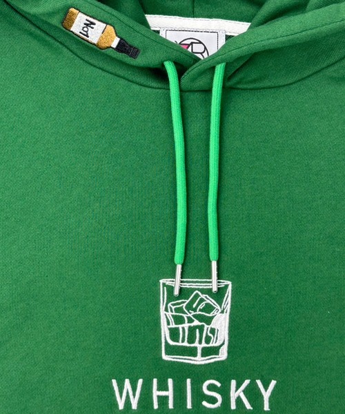 CORPUS　SELECT（コーパストーキョー）の「【YOIDORE/酔いどれ】 ウイスキー プルオーバー スウェット パーカー（パーカー・メンズ・杢グレー/ブラック/グリーン・XL/L/M）」の6枚目の写真