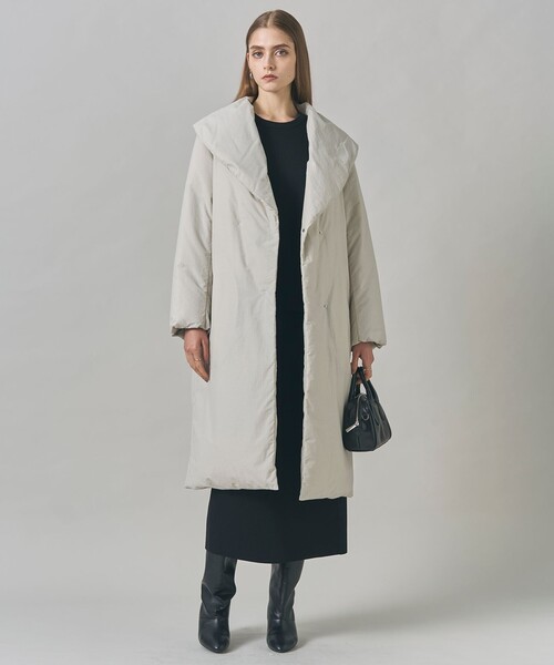 ADS ダウン ショールカラーロングコート（ダウンジャケット/コート