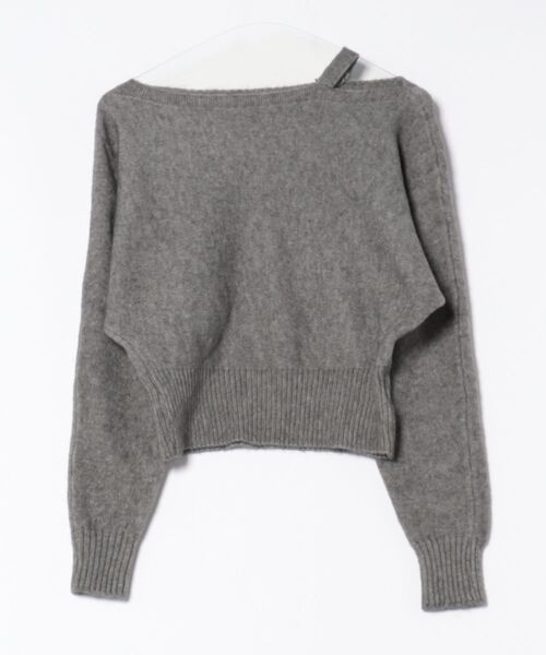 STAY MOTION（ステイモーション）の「【WEB限定】ワンショルダーニットトップス［韓国ファッション カジュアル］≪AW新作≫（ニット/セーター・レディース・グレー/アイボリー/ネイビー・F）」の12枚目の写真