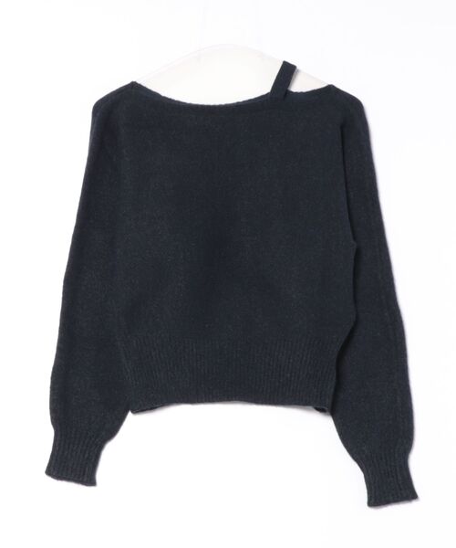 STAY MOTION（ステイモーション）の「【WEB限定】ワンショルダーニットトップス［韓国ファッション カジュアル］≪AW新作≫（ニット/セーター・レディース・グレー/アイボリー/ネイビー・F）」の13枚目の写真