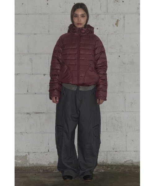 FANCY CLUB(ファンシークラブ)の「A'GEM/9 × .kom 『FANCY CLUB/ファンシークラブ』 LIGHTWEIGHT SWING PUFFER/ライトウェイト 中綿 ジャケット(ダウンジャケット/コート・レディース・ライトブルー/アイボリー/ボルドー/ライトグレー・FREE)」の12枚目の写真