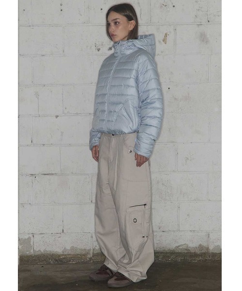 FANCY CLUB(ファンシークラブ)の「A'GEM/9 × .kom 『FANCY CLUB/ファンシークラブ』 LIGHTWEIGHT SWING PUFFER/ライトウェイト 中綿 ジャケット(ダウンジャケット/コート・レディース・ライトブルー/アイボリー/ボルドー/ライトグレー・FREE)」の8枚目の写真