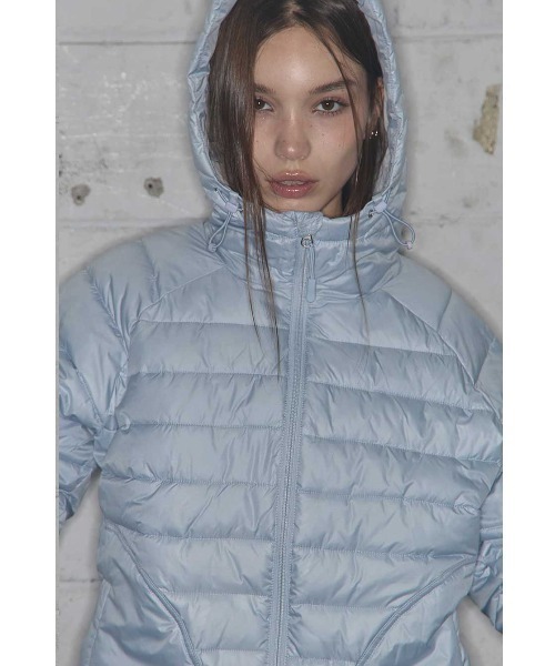 FANCY CLUB(ファンシークラブ)の「A'GEM/9 × .kom 『FANCY CLUB/ファンシークラブ』 LIGHTWEIGHT SWING PUFFER/ライトウェイト 中綿 ジャケット(ダウンジャケット/コート・レディース・ライトブルー/アイボリー/ボルドー/ライトグレー・FREE)」の5枚目の写真