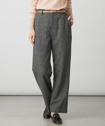 シルクネップツイード スレート パンツ