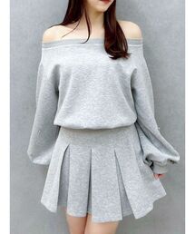 dazzlin | ボックスプリーツカットミニスカート(スカート)