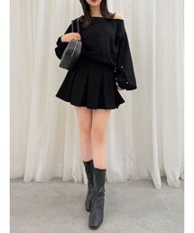 dazzlin | ボックスプリーツカットミニスカート(スカート)