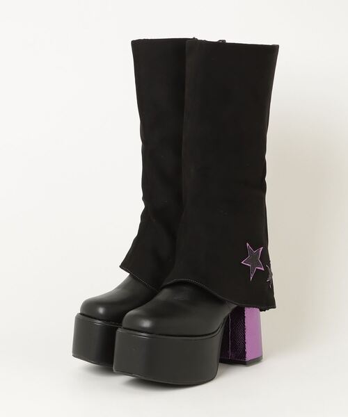 セール】ヨースケYOSUKEウィメンズ厚底レッグカバーロングブーツ