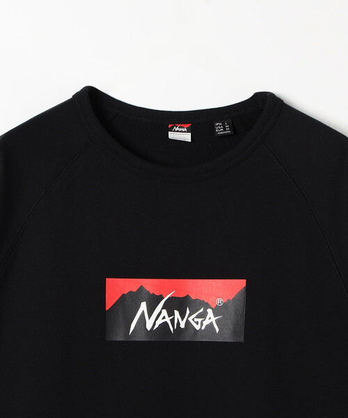 NANGA(ナンガ)の「NANGA/ナンガ ECO HYBRID BOX LOGO SWEATSHIRT(スウェット・メンズ・ブラック/グレー・LARGE/MEDIUM)」の5枚目の写真