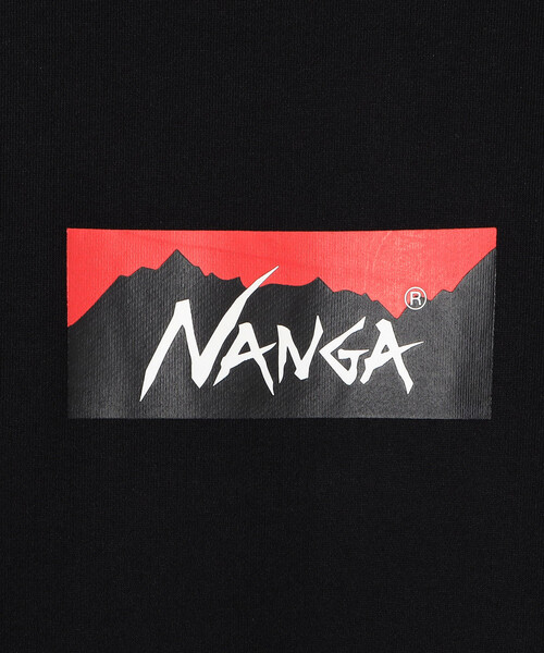 NANGA(ナンガ)の「NANGA/ナンガ ECO HYBRID BOX LOGO SWEATSHIRT(スウェット・メンズ・ブラック/グレー・LARGE/MEDIUM)」の3枚目の写真