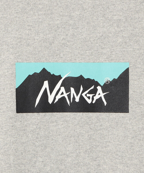 NANGA(ナンガ)の「NANGA/ナンガ ECO HYBRID BOX LOGO SWEATSHIRT(スウェット・メンズ・ブラック/グレー・LARGE/MEDIUM)」の8枚目の写真