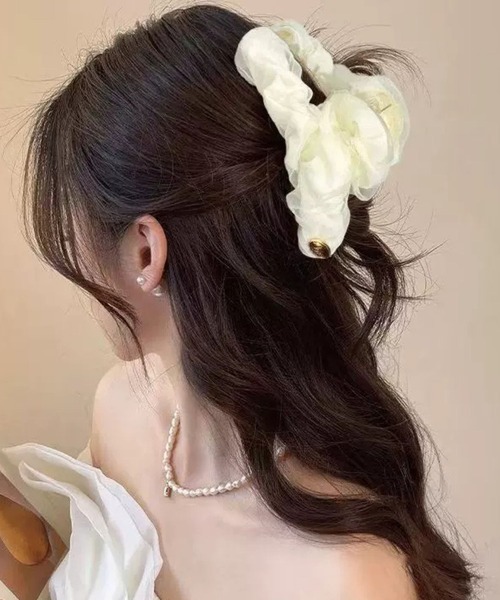 セール】/Bz/シアーヘアクリップ/ヘアアクセ(RZ)（バレッタ/ヘア