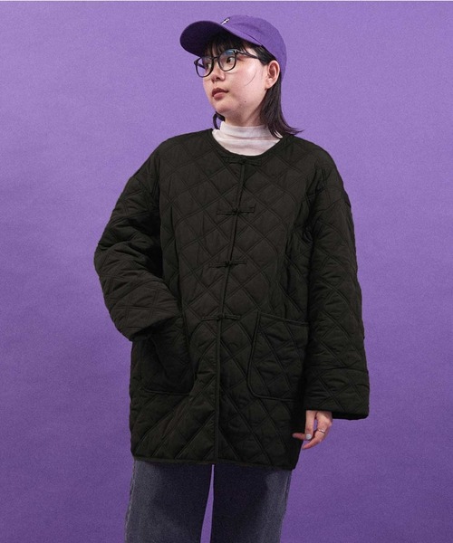 I am I in fact...(アイアムアイインファクト)の「QUILTING CHINA coat(その他アウター・レディース・ベージュ/ブラック/カーキ・FREE)」の2枚目の写真