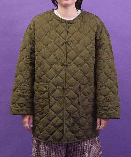I am I in fact...(アイアムアイインファクト)の「QUILTING CHINA coat(その他アウター・レディース・ベージュ/ブラック/カーキ・FREE)」の4枚目の写真