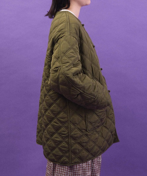 I am I in fact...(アイアムアイインファクト)の「QUILTING CHINA coat(その他アウター・レディース・ベージュ/ブラック/カーキ・FREE)」の5枚目の写真