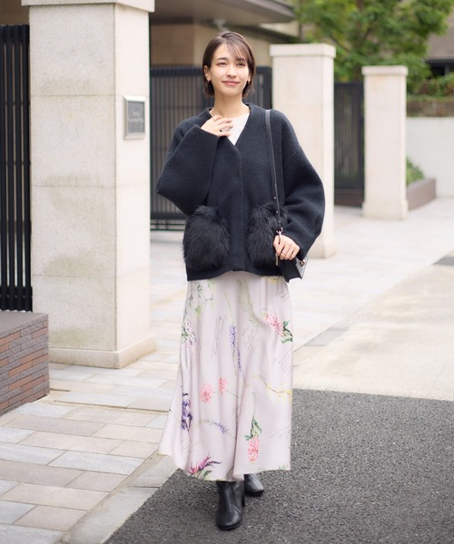 KATHARINE ROSS（キャサリンロス）の「【KATHARINE ROSS】7Gダブルフェイスファーショートジャケット（ノーカラージャケット・レディース・ブラック/ミント・MEDIUM）」の3枚目の写真