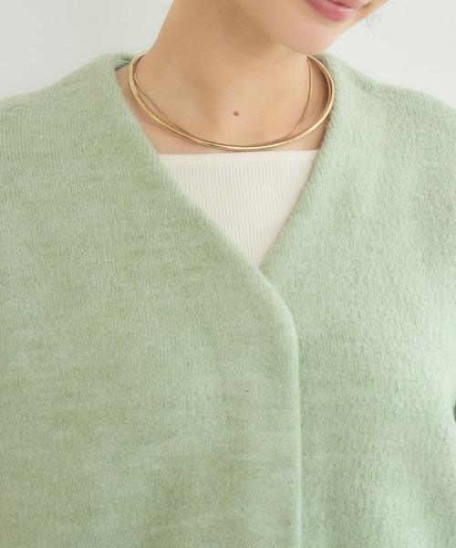 KATHARINE ROSS（キャサリンロス）の「【KATHARINE ROSS】7Gダブルフェイスファーショートジャケット（ノーカラージャケット・レディース・ブラック/ミント・MEDIUM）」の20枚目の写真
