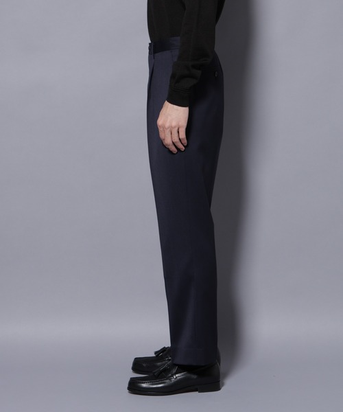 NANO universe（ナノユニバース）の「「Damerino Select」ウールシルクベネシャンパンツ（セットアップ可）（スラックス・メンズ・チャコール/ネイビー・S/M/L）」の17枚目の写真