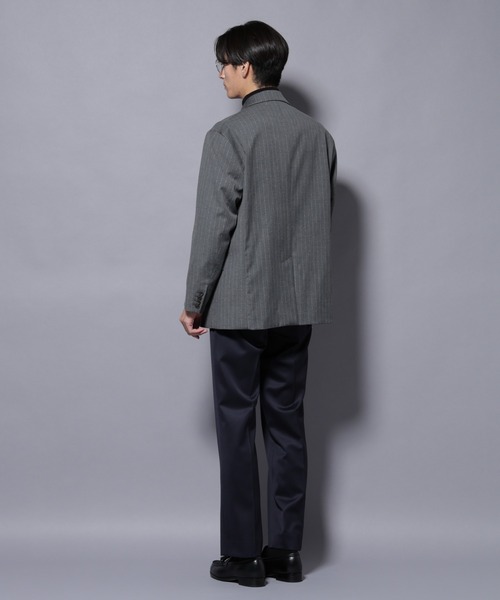 NANO universe（ナノユニバース）の「「Damerino Select」ウールシルクベネシャンパンツ（セットアップ可）（スラックス・メンズ・チャコール/ネイビー・S/M/L）」の16枚目の写真