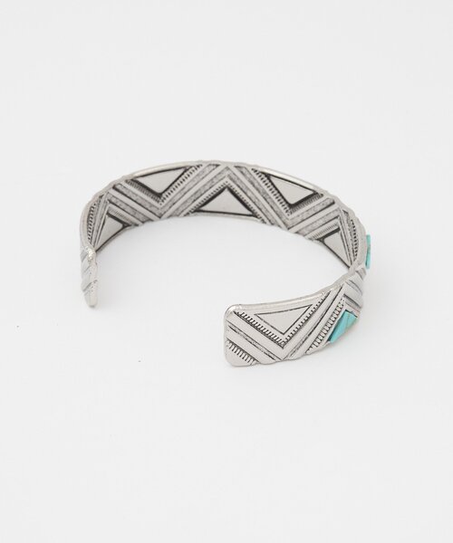 CIAOPANIC（チャオパニック）の「トライアングルカットターコイズバングル（ブレスレット・レディース・シルバー・FREE）」の4枚目の写真