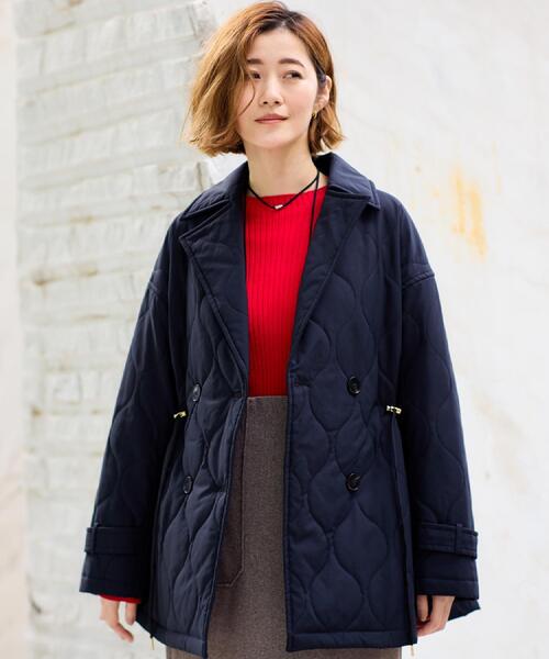 キルティングPコートジャケット（ピーコート）｜grove（グローブ）の