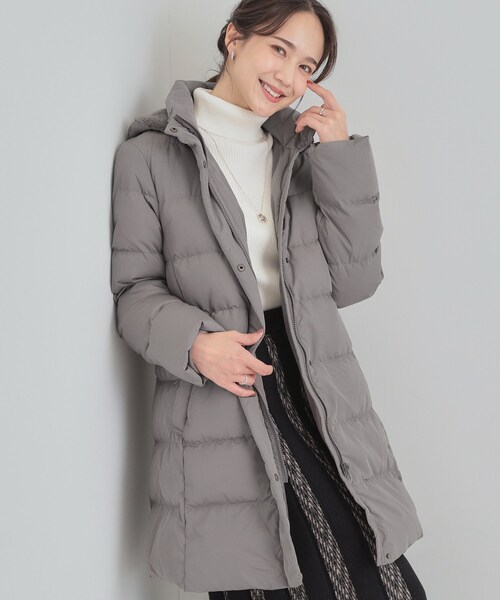 SHOO・LA・RUE(シューラルー)の「【洗濯機可/撥水】フェイクファーフード ロングダウン(ダウンジャケット/コート・レディース・ブラック/カーキ/サンドベージュ・02/03/01/04)」の3枚目の写真