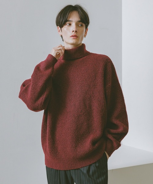 【haru】ニット WOOLMOCH】TURTLE NECK KNIT / 【ウールモッチ】タートルネックニット