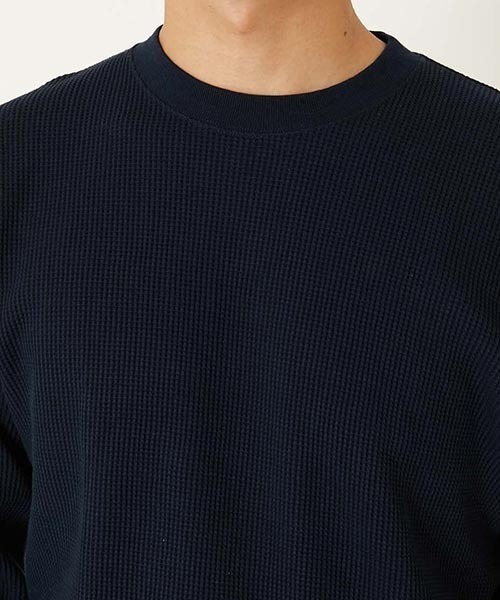 HOLLYWOOD RANCH MARKET(ハリウッドランチマーケット)の「Hanes × HRM EXCLUSIVE エンブロイダリーサーマル 2パックTシャツ(Tシャツ/カットソー・メンズ・ネイビー/ブラック・M/XL/S/XS/L)」の11枚目の写真