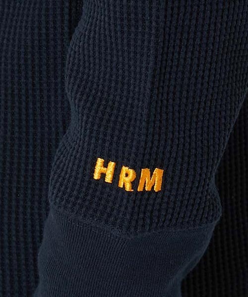 HOLLYWOOD RANCH MARKET(ハリウッドランチマーケット)の「Hanes × HRM EXCLUSIVE エンブロイダリーサーマル 2パックTシャツ(Tシャツ/カットソー・メンズ・ネイビー/ブラック・M/XL/S/XS/L)」の13枚目の写真