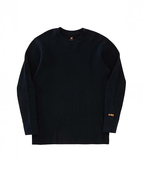 HOLLYWOOD RANCH MARKET(ハリウッドランチマーケット)の「Hanes × HRM EXCLUSIVE エンブロイダリーサーマル 2パックTシャツ(Tシャツ/カットソー・メンズ・ネイビー/ブラック・M/XL/S/XS/L)」の19枚目の写真