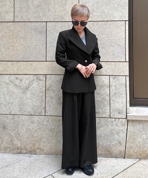 JENNE（ジェンヌ）の「２wayシルエットモダンジャケット（防シワ生地）（その他アウター・レディース・ブラック/グレー・LARGE/MEDIUM/SMALL）」の21枚目の写真