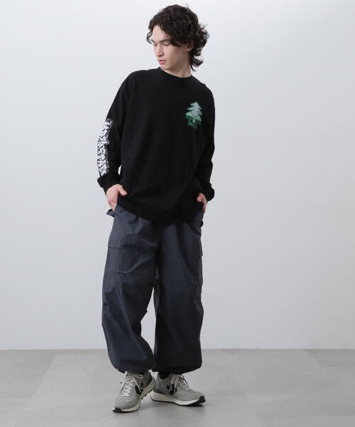 MANASTASH（マナスタッシュ）の「MANASTASH/マナスタッシュ　RE:CTN L/S TEE TREE/ロングTシャツ ツリー（Tシャツ/カットソー・メンズ・ピンク/ホワイト/ブラック・M/XL/S）」の8枚目の写真