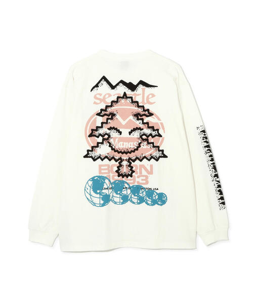 MANASTASH（マナスタッシュ）の「MANASTASH/マナスタッシュ　RE:CTN L/S TEE TREE/ロングTシャツ ツリー（Tシャツ/カットソー・メンズ・ピンク/ホワイト/ブラック・M/XL/S）」の10枚目の写真