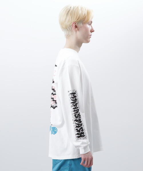MANASTASH（マナスタッシュ）の「MANASTASH/マナスタッシュ　RE:CTN L/S TEE TREE/ロングTシャツ ツリー（Tシャツ/カットソー・メンズ・ピンク/ホワイト/ブラック・M/XL/S）」の16枚目の写真