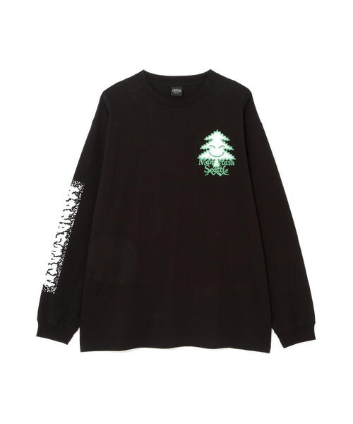 MANASTASH（マナスタッシュ）の「MANASTASH/マナスタッシュ　RE:CTN L/S TEE TREE/ロングTシャツ ツリー（Tシャツ/カットソー・メンズ・ピンク/ホワイト/ブラック・M/XL/S）」の4枚目の写真