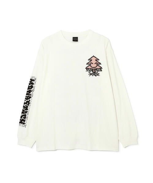 MANASTASH（マナスタッシュ）の「MANASTASH/マナスタッシュ　RE:CTN L/S TEE TREE/ロングTシャツ ツリー（Tシャツ/カットソー・メンズ・ピンク/ホワイト/ブラック・M/XL/S）」の9枚目の写真