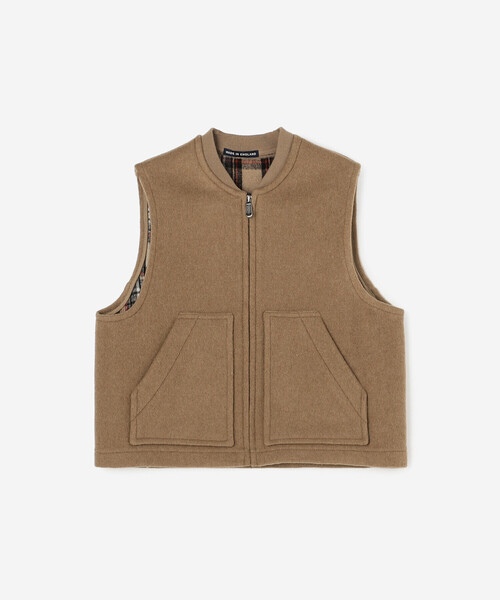 LONDON TRADITION(ロンドントラディション)の「UNFIL | 【LONDON TRADITION×UNFIL】ダブルフェイス ジップベスト WOMEN(その他アウター・レディース・ネイビー/キャメル・1)」の3枚目の写真