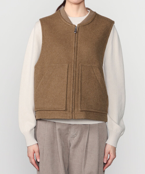 LONDON TRADITION(ロンドントラディション)の「UNFIL | 【LONDON TRADITION×UNFIL】ダブルフェイス ジップベスト WOMEN(その他アウター・レディース・ネイビー/キャメル・1)」の11枚目の写真